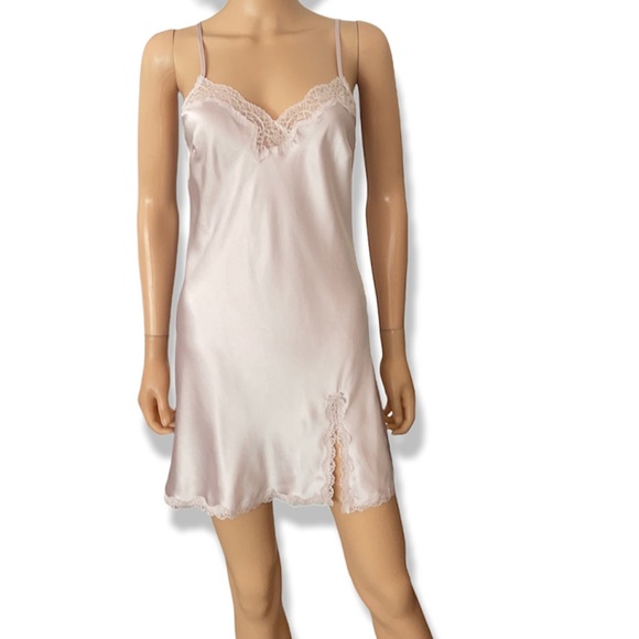 Victoria's Secret Other - NWOT Vintage Victoria Secret silky soft lace detail slip dress